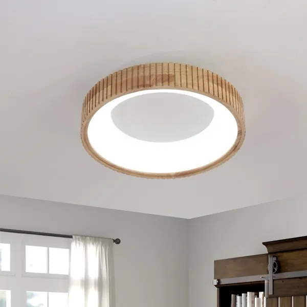 Brilagi - Plafonieră LED FALCON WOOD MODERN, 30W/230V, Ø 45 cm, finisaj lemn