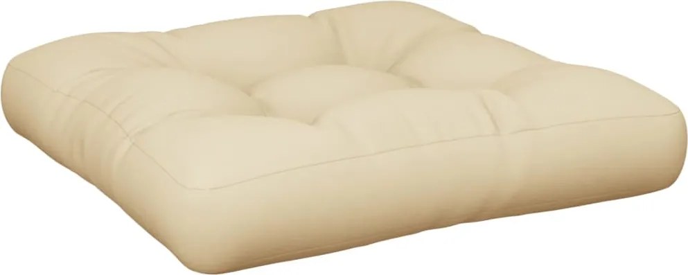 vidaXL Pernă de paleți, bej, 58x58x10 cm, material textil