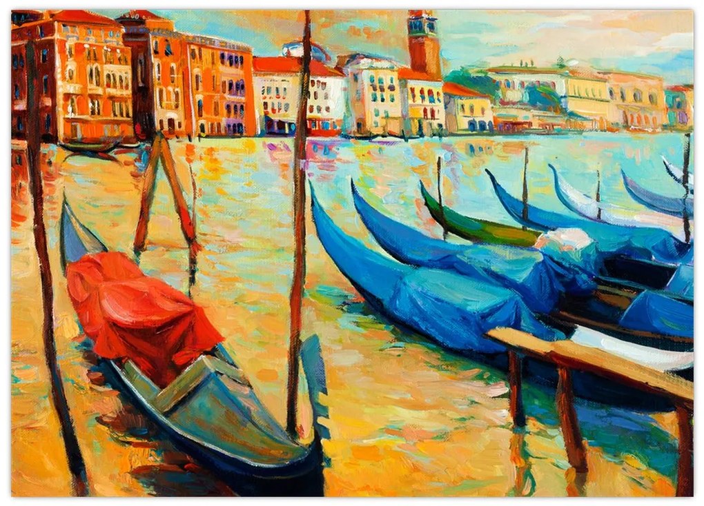Tablou - Port în Veneția (70x50 cm)