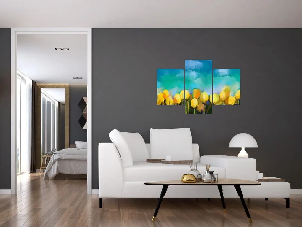 Tablou - Lalele galbene (90x60 cm)