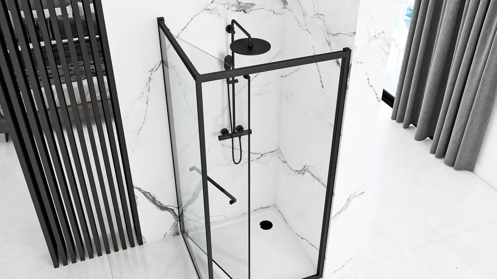 Cabina de dus Rea Space In Black 80x100