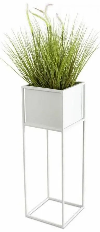 Suport pentru flori 70x24 cm, alb