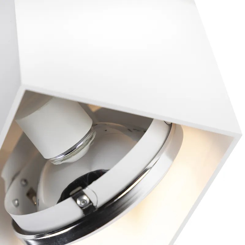 Spotlight de design alb dreptunghiular cu 2 lumini - Box