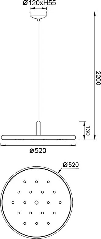 Lustra LED suspendata design decorativ ACUSTIC