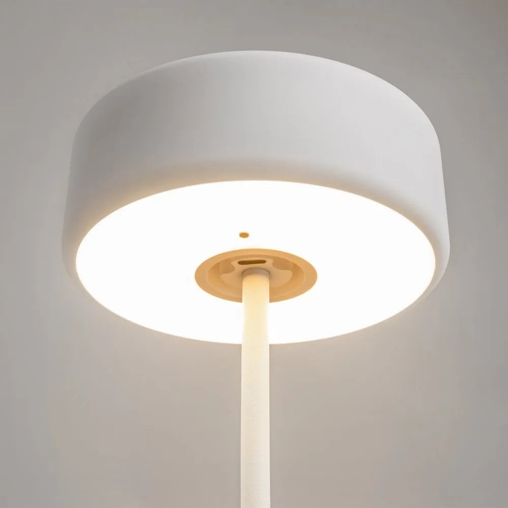 Lampa portabila cu baterii AI design alb