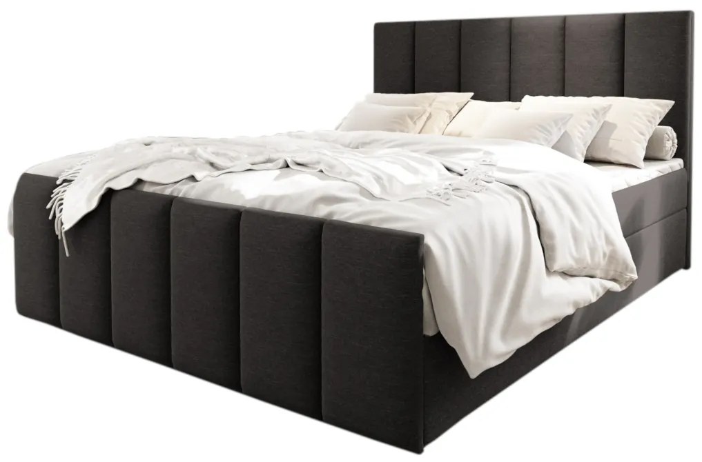 Expedo Pat tapitat boxspring MAGO + topper, 160x200, sawana 05