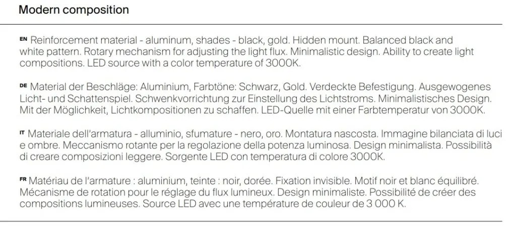 Aplica de perete LED design liniar Rotta negru 90,5cm