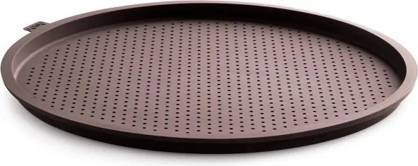 Tava pentru pizza Lekue 1010177, Ø36x1,8 cm, Perforata, Pliabila, -60°C/+220°C, Bronz