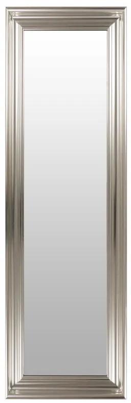 Oglinda dreptunghiulara cu rama din polistiren argintie Scott, 147,5cm (L) x 47,5cm (L) x 5,2cm (H)