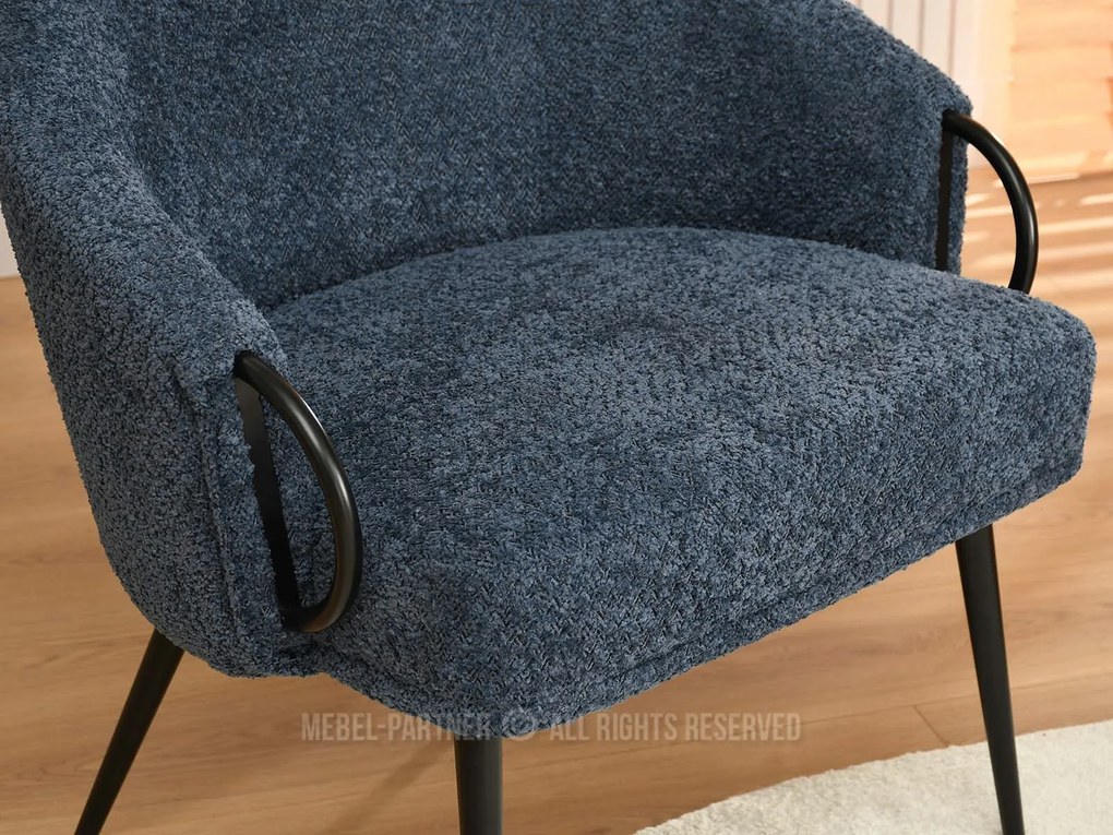 Fotoliu Carma F (albastru închis + negru). Promo -19%. 1109979