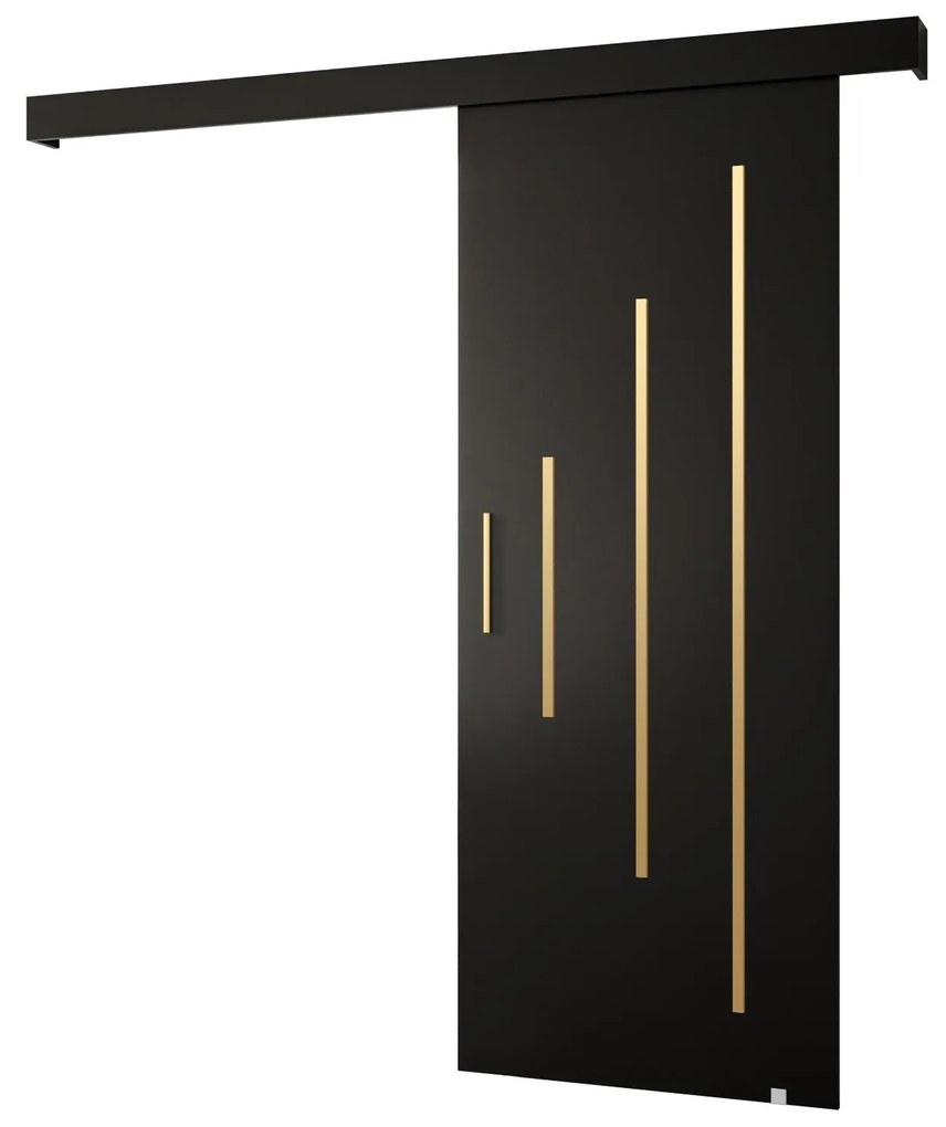 Uși culisante 70 cm Slavdro 3 (negru mat). 1108774