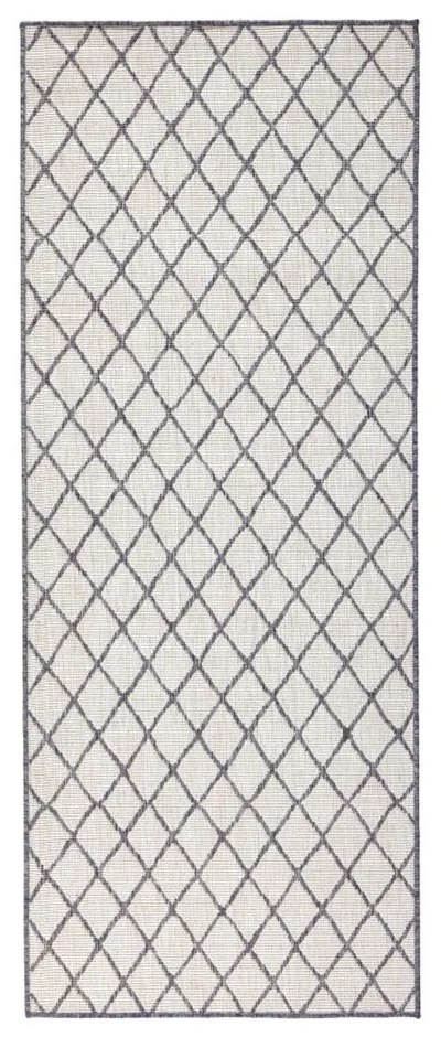 Covor adecvat pentru exterior NORTHRUGS Malaga, 80 x 250 cm, gri - crem