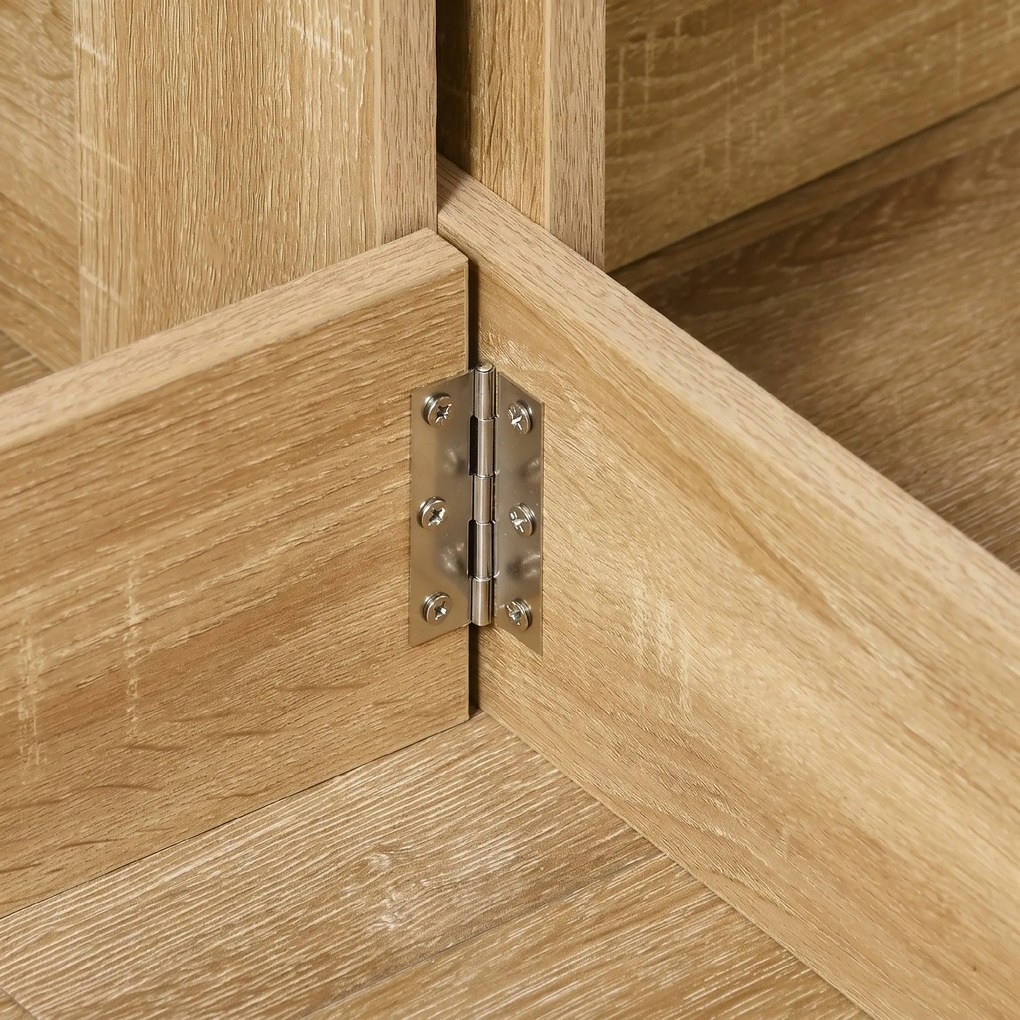 HOMCOM Masă Pliantă cu 2 Extensii Rabatabile, Masă Extensibilă cu Spațiu de Economisire, 104x76x73,7 cm, Lemn Natural | Aosom Romania