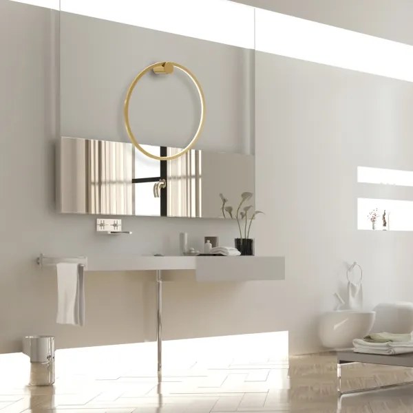 LED Aplica SATURNO LED/25W/230V pr. 50 cm IP44 auriu