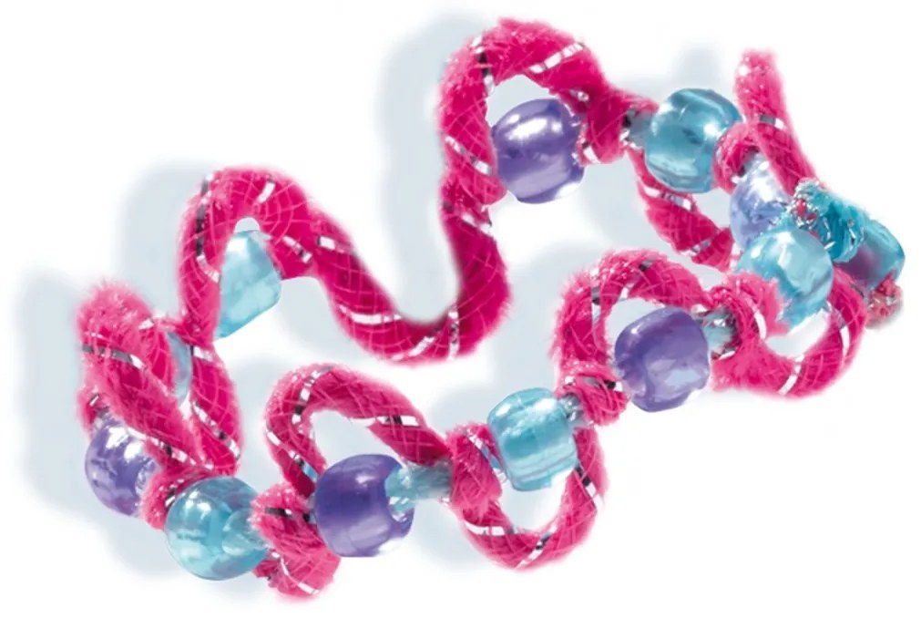 Set creativ pentru copii - Bratari cu margele, sclipici si accesorii decorative