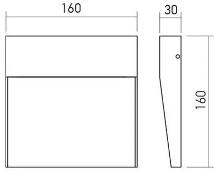 Aplică LED de exterior LANDER LED/6W/230V IP54 alb Redo 90478
