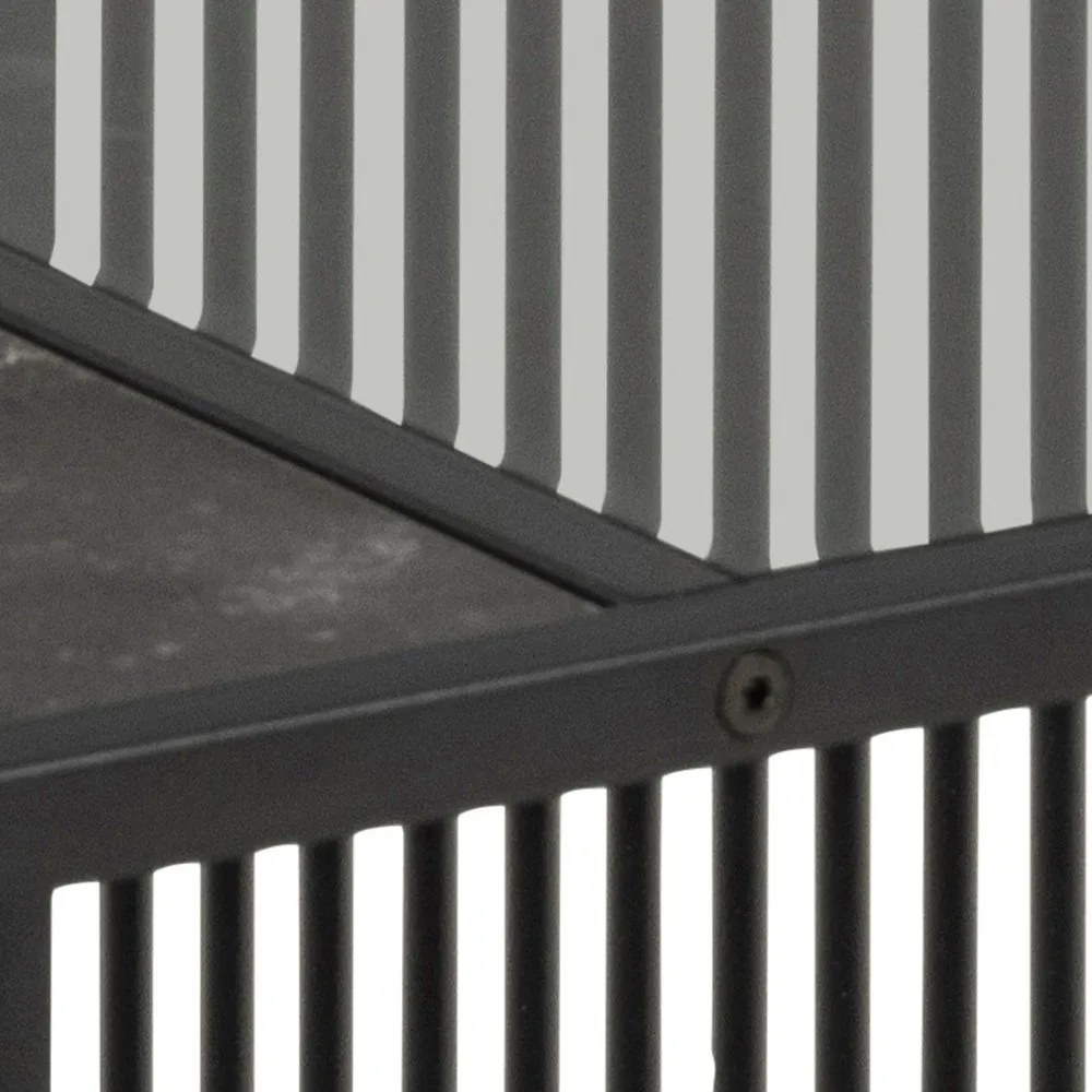 Măsuță de cafea neagră cu blat din sticlă 80x80 cm Strington – Actona