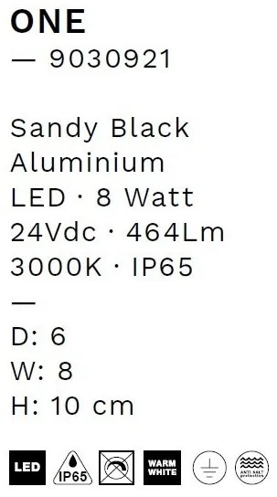 Proiector LED iluminat exteriordecorativ IP65 ONE 8W