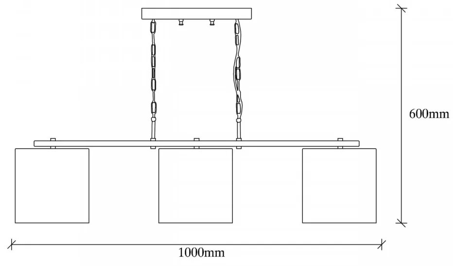 Candelabru, Nitid, Salihini - MR - 834, E27, 100 W, metal/textil