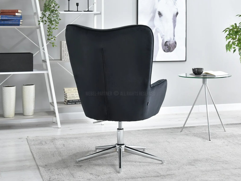 Fotoliu Truni (negru + crom). Promo -8%. 1110417