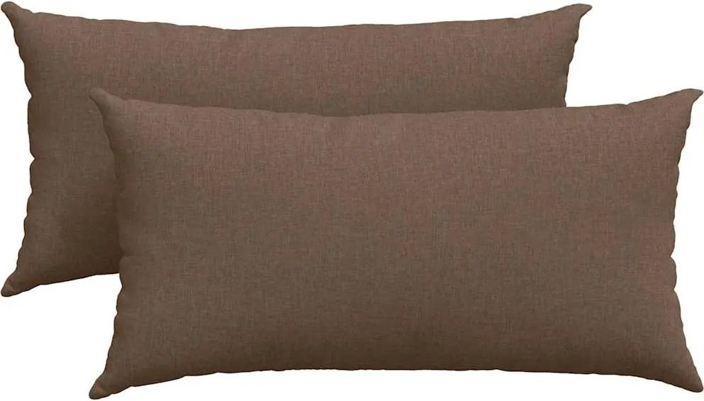 vidaXL Perne pentru canapea 2 pcs Maro 80 x 40 cm țesătură