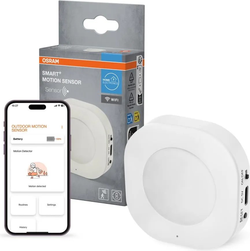 Osram - Senzor de mișcare SMART+ 3,7V Wi-Fi 500 mAh