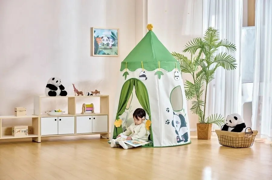 Cort pentru copii Hape cu iluminare LED - Panda