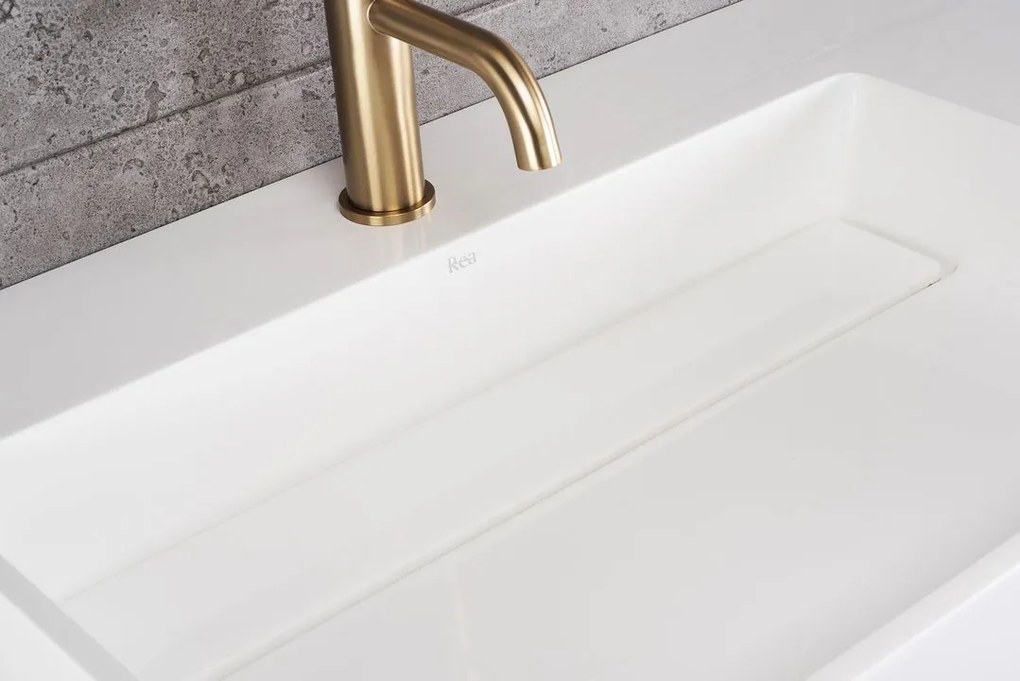 Lavoar pentru blat Archi 90 CM alb