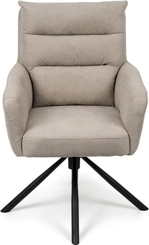 Set - 2 scaune de dining rotative AVENBERG TESSA bej
