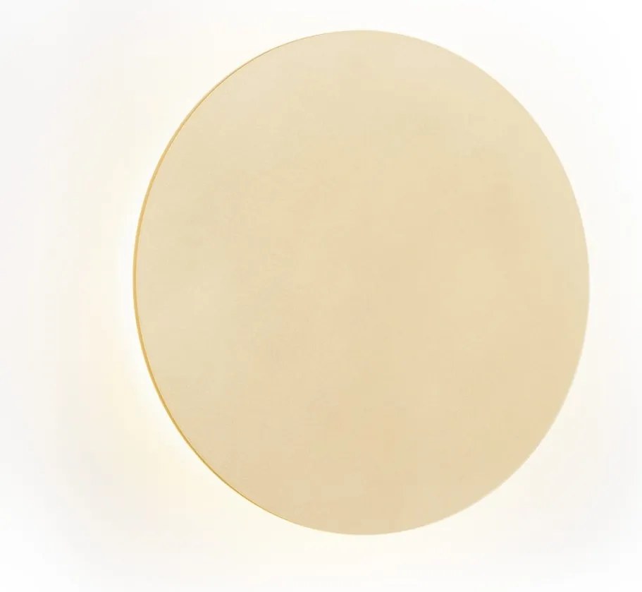 Aplica LED de perete cu lumina ambientala design modern Oregon plus auriu 12cm