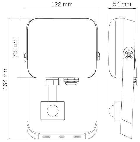 Proiector LED de exterior cu senzor MILKY LED/20W/230V 4000K IP65