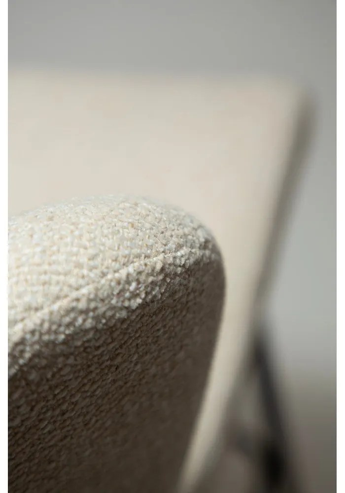 Scaun de bar crem tapițat (înălțime șezut 67,5 cm) Glam – DAN-FORM Denmark