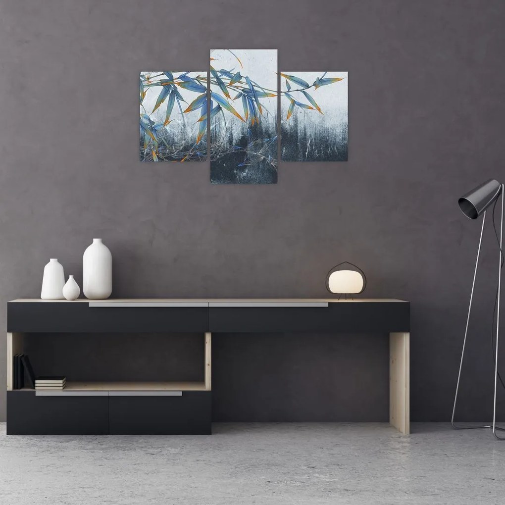 Tablou - Bambus pe perete (90x60 cm)