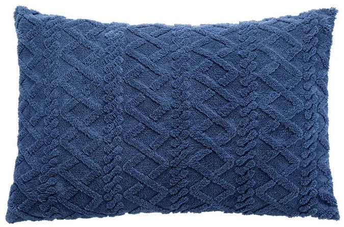 Set de 2 feţe pernă INVERNO albastru închis 50 x 70 cm