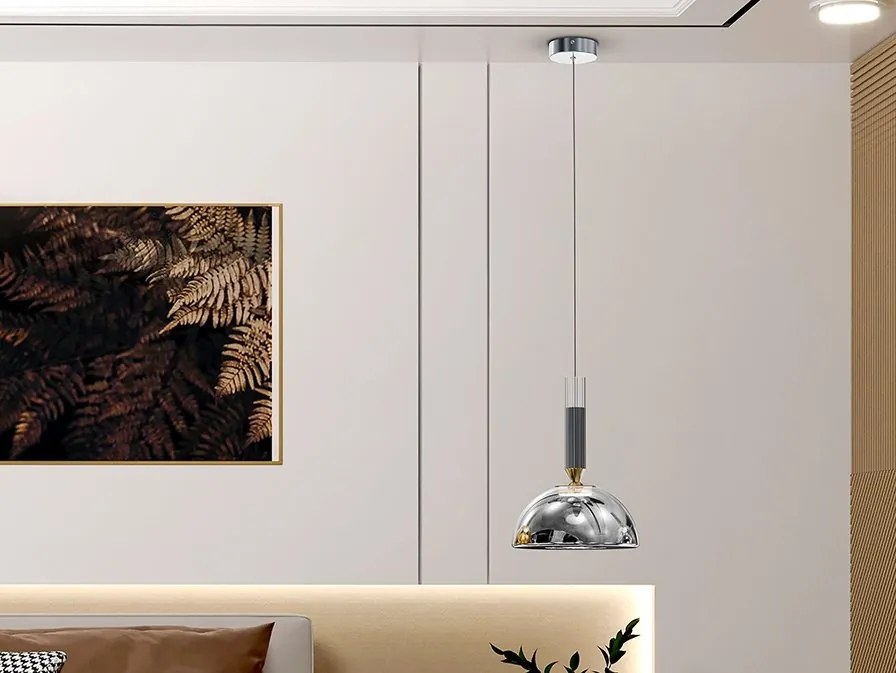 Pendul LED modern design decorativ Charlize 1L SILVER