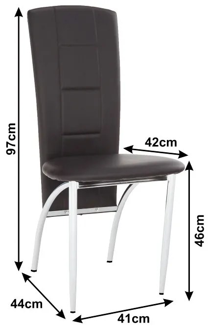 Zondo Scaun de sufragerie Tanah (maro). 779342