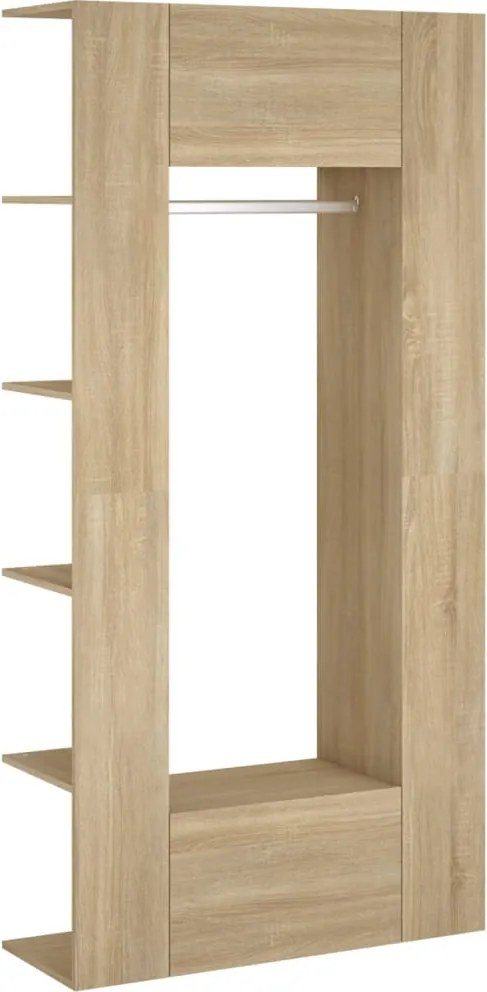 vidaXL Dulapuri de hol, 2 buc., stejar sonoma, lemn prelucrat