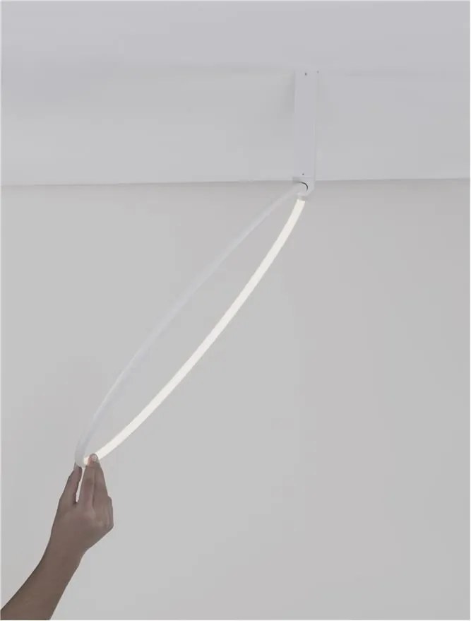 Lustra/Plafoniera LED ajustabila design modern GARVE White 60cm