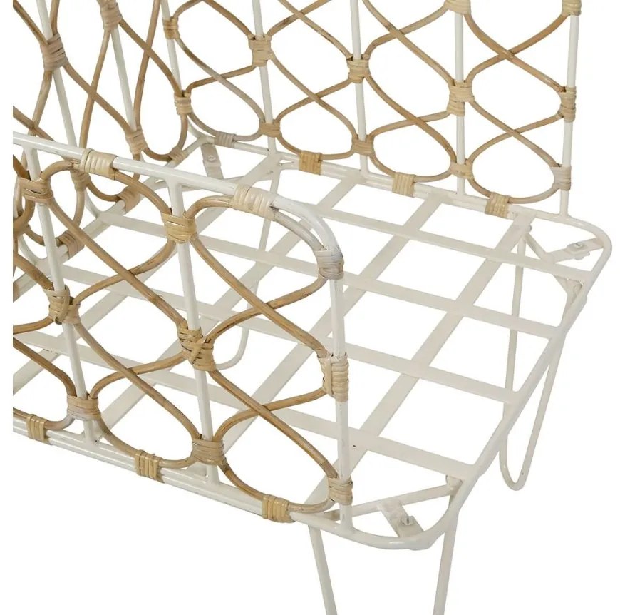 Scaun din metal si rattan, Roseraie