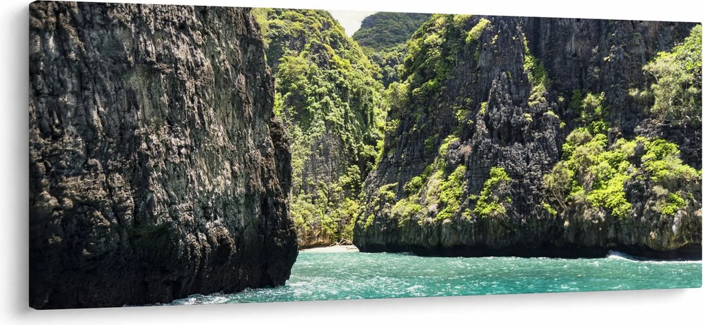 Tablou cu râu montan (120x50 cm)