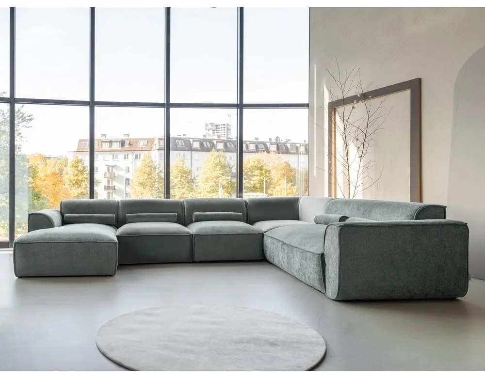 Colțar verde deschis (cu colț pe partea dreaptă/în formă de "U") Flex Felix – Miuform