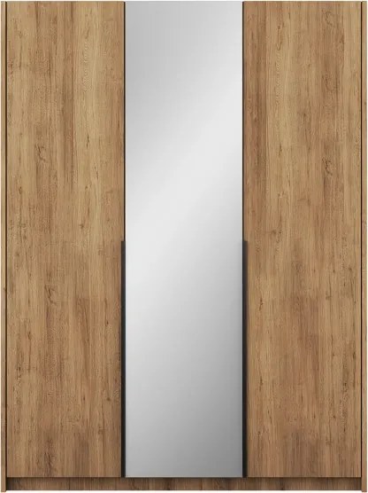 Dulap Alera III Hinged – cu oglindă – 148x58x204 cm – Stejar Artisan – Alera III Hinged Dulap – Varianta 2