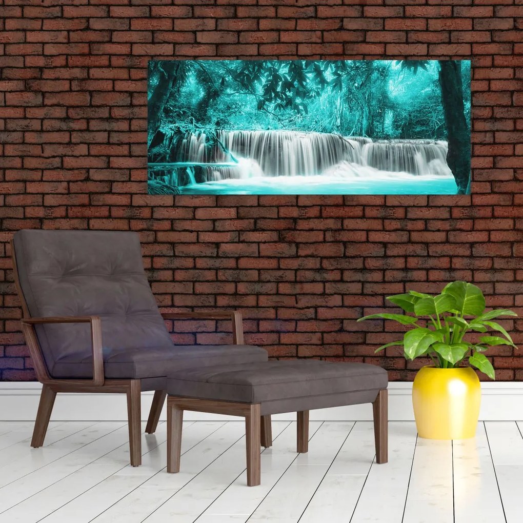 Tablou - Cascada albastră (120x50 cm)