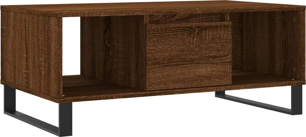 vidaXL Măsuță de cafea, stejar maro, 90x50x36,5 cm, lemn prelucrat