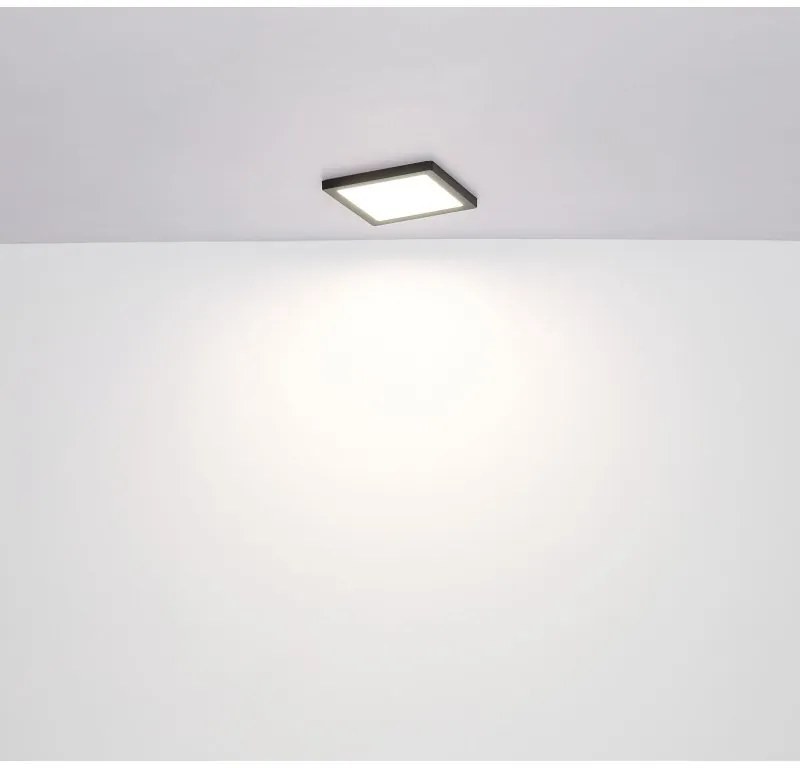 Plafoniera LED design modern LASSE negru 29,1x29,1cm