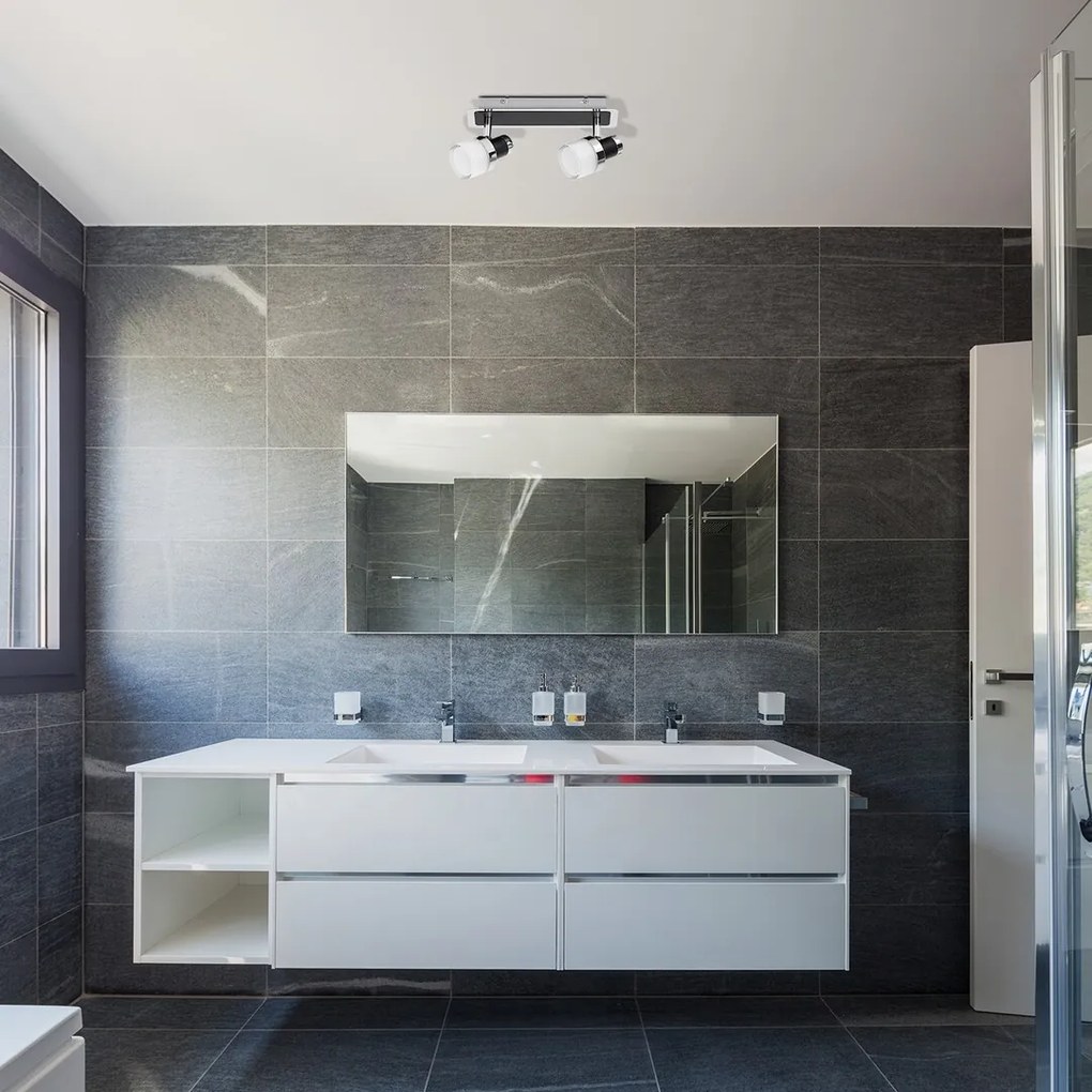 Plafoniera LED cu 2 spoturi pentru baie IP44 Harold