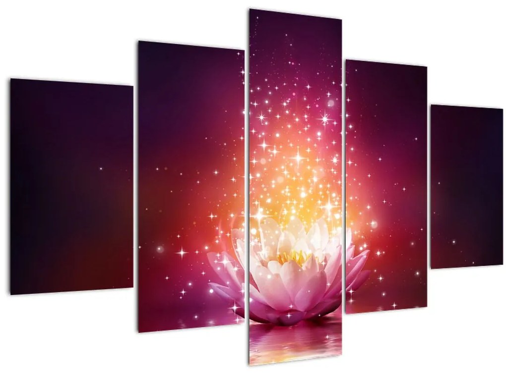 Tablou cu floare de lotus (150x105 cm)