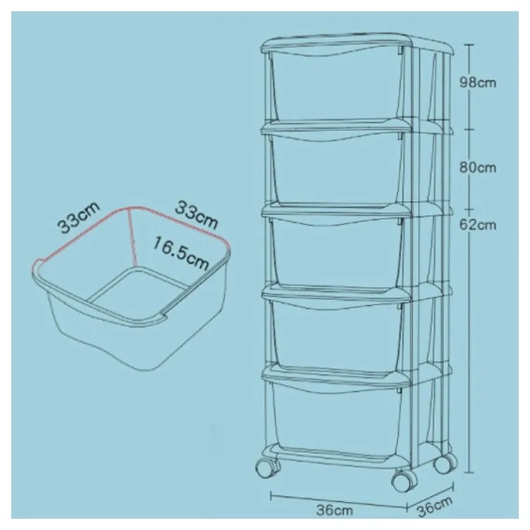 ShopJK DULĂPIOR MULTICOLOR CU SERTARE CLASSIC PO08