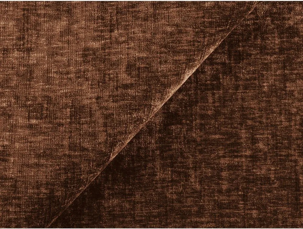 Colțar teracotă extensibil cu tapițerie din chenille (cu colț pe partea dreaptă/cu șezlong) Kuki – Makamii