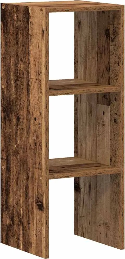 vidaXL Bibliotecă stivuabilă, lemn vechi 30x30x80 cm, lemn prelucrat